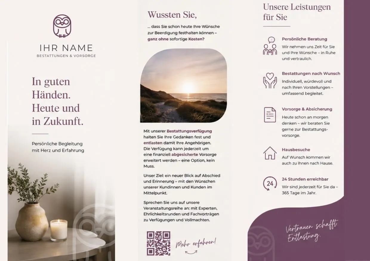 Vorlage eines Vorsorgeflyers